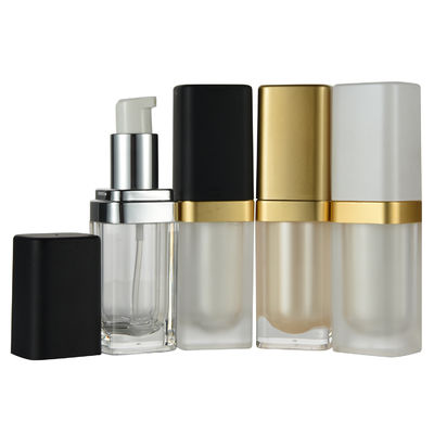 Un buen precio. Botellas acrílicas cuadradas de 15 ml para cremas para el cuidado de la piel Solución de embalaje en plástico en línea