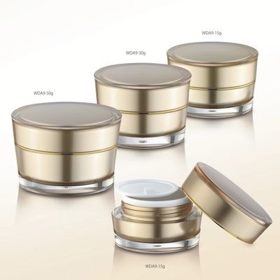 Un buen precio. Jarrones cosméticos acrílicos vacíos de 67/76 mm de diámetro para crema de cosméticos en línea