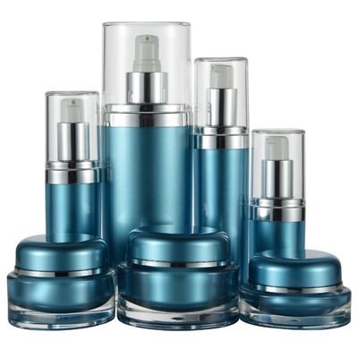 Un buen precio. Botella acrílica de forma ovalada a medida 15 ml 30 ml 60 ml para suero de cuidado de la piel industrial en línea