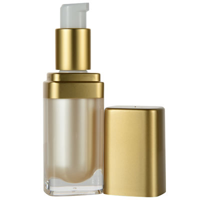 Un buen precio. Material base de PMMA 15 ml Contenedor cosmético de plástico de forma cuadrada en línea