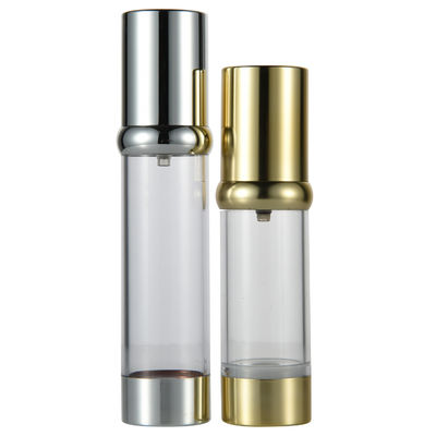 Un buen precio. Material de base de aluminio 30ml 40ml Botella de crema para ojos Diseño sin aire Collar Material PP en línea