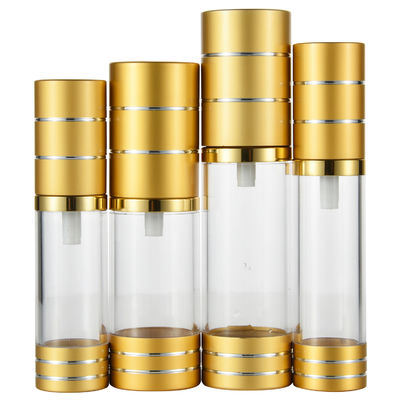 Un buen precio. 25/32 mm Diámetro 15 ml 20 ml 30 ml 40 ml 50 ml Botella redonda sin aire para envases cosméticos en línea