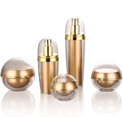 Un buen precio. Material del cuerpo de PP Botella sin aire de forma de bola acrílica de 30 ml 50 ml para artículos de belleza en línea