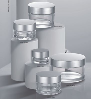 Un buen precio. 5g 15g 30g 50g 100g Petg Jarrón cosmético para crema de ojos Tipo de sellado en línea