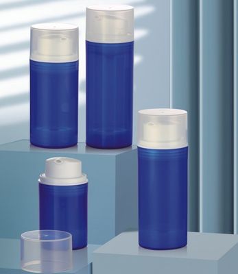 Un buen precio. Botella de loción de crema sin aire de plástico de 50 ml, 80 ml, 100 ml y 120 ml, botella de bomba de tratamiento sin aire en línea