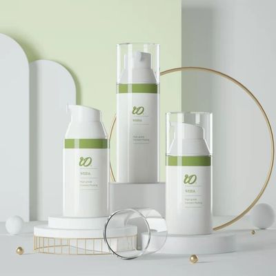 Botella airless de plástico de 30 ml/50 ml Serigrafía de varios tamaños