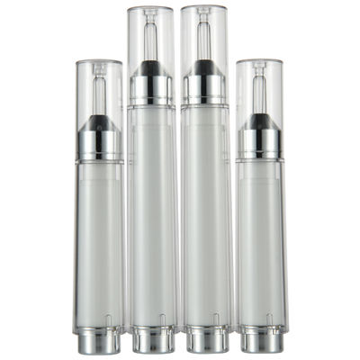 Buen precio Jeringuilla de botella de loción sin aire de 10 ml - bomba cosmética PETG para crema de suero en línea