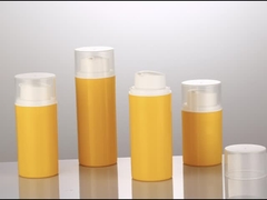 Color personalizado de lujo 50ml 80ml 100ml 120ml PP botella de bomba sin aire para profesionales